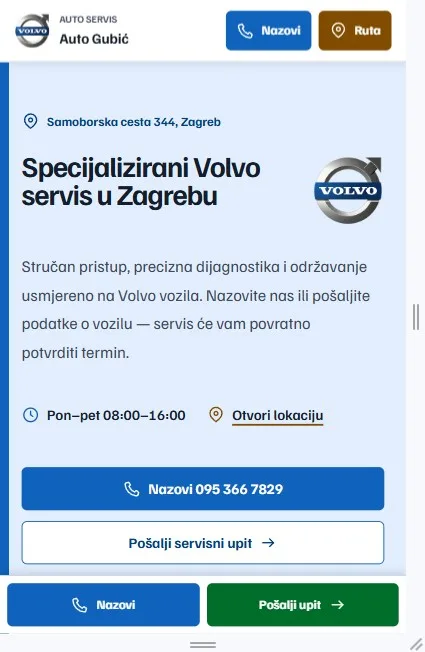Auto Gubić web-stranica
